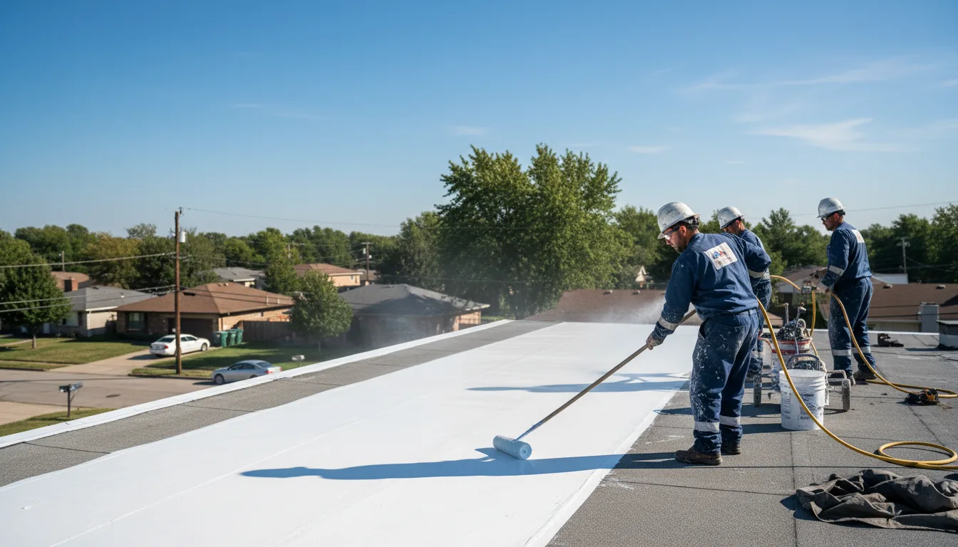 Commercial roof coating in Zelienople, PA near me